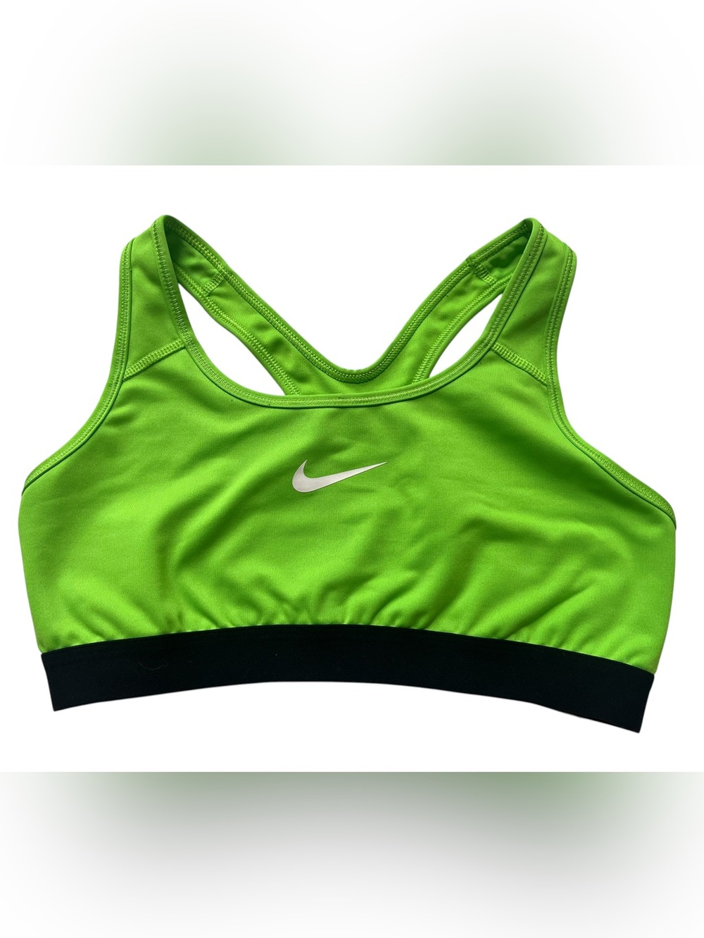 Nike Pro Classic Sports Bra Women’s Medium Dri-Fit Neon Green Racerback